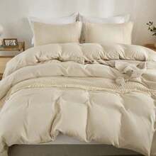 Beige Duvet Cover Set King Bohemian Tassle Bedding Set Soft Washed Microfiber With Zipper Closure - Beige Bohemian-0 - View 8