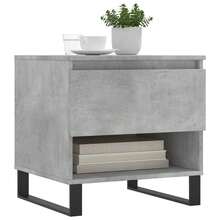 vidaXL 2 Stück Couchtische, Betongrau, 50x46x50 Cm, Holzwerkstoff - Grey - View 3