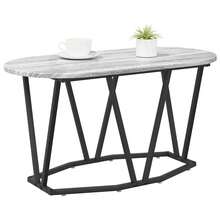 vidaXL Couchtisch Grau 80 X 40 X 40,5 Cm Sperrholz Und Metall - Grau - Übersicht 3