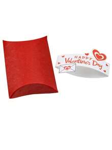 50个/套 情人节礼盒，纸质，适用于情人节、婚礼、派对、生日礼物糖果包装盒（红色、粉色和白色） - 彩色 - 查看 11