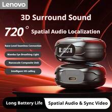 Lenovo TG101 TWS Gaming Earbuds With Hybrid Active Noise Cancelling, Bluetooth 5.4 For Stable Dual Device Connection, 40ms Low Latency Mode For Gaming & Videos, 24H Total Battery With Fast Charging, Secure Ergonomic In-Ear Fit, Touch Controls, Hi-Fi Stereo Sound With Deep Bass, Clear Voice Calls, Perfect For Mobile Gaming, Music, Workouts, Office - Multicolor - View 2