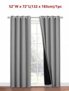 2pcs Blackout Curtains, 100% Waterproof, Thermal Insulated, UV Blocking, Suitable For Luxury Living Room, Bedroom, Home Decor, Holiday Decor - Dark Grey - View 12