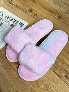 定制新娘拖鞋、毛绒伴娘拖鞋、个性化新娘拖鞋、圣诞派对礼物、毛绒拖鞋、生日礼物、母亲节礼物、毕业礼物 - 彩色 - 查看 15