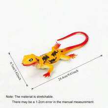 1pc Lizard Shaped Cat Toy, Extendable Realistic Lizard Pet Toy. Durable TPR Plastic Material, Suitable For Cats Over 6 Months Old For Indoor Interactive Play And Exercise. Suitable As A Gift For Valentine's Day, Parties, Etc. - Multicolor - View 13