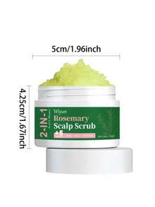 50克二合一头皮磨砂膏，蕴含海盐和迷迭香提取物，深层清洁，物理去角质，水杨酸和生物素，清爽控油，丰盈滋养，适合所有发质。 - 正裝 - 查看 9