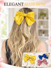 Laço de Cabelo Feminino  – Elegante, Estilo Clássico e Confortável - Vermelho - Visão 2