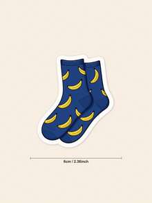 Funny Banana Socks Sticker, Ilya Rozanov Inspired Banana Socks Sticker - Heated Rivalry Hockey Romance Fan Art, Shane & Ilya Bookish Decal, Waterproof Vinyl For Romance Lovers - Multicolor - View 2