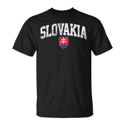 % Cotton Oversized Printed-Shirt Unisex, Solid Black White Casual Graphic Tee, Summer Essential Layering Top, S-3XL Slovakia Home From Slovakia Vacation Slovakia Friend Top-Shirt Unisex