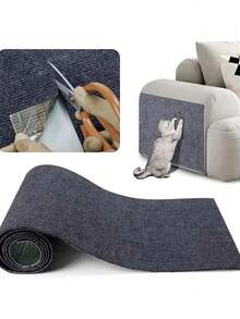 自粘式猫抓家具保护贴，耐用可裁剪，适用于沙发和墙面，背面带粘胶，防刮擦表面，易于安装和移除，多种颜色可选，时尚宠物用品，安装简便 - 30x30厘米 - 查看 9