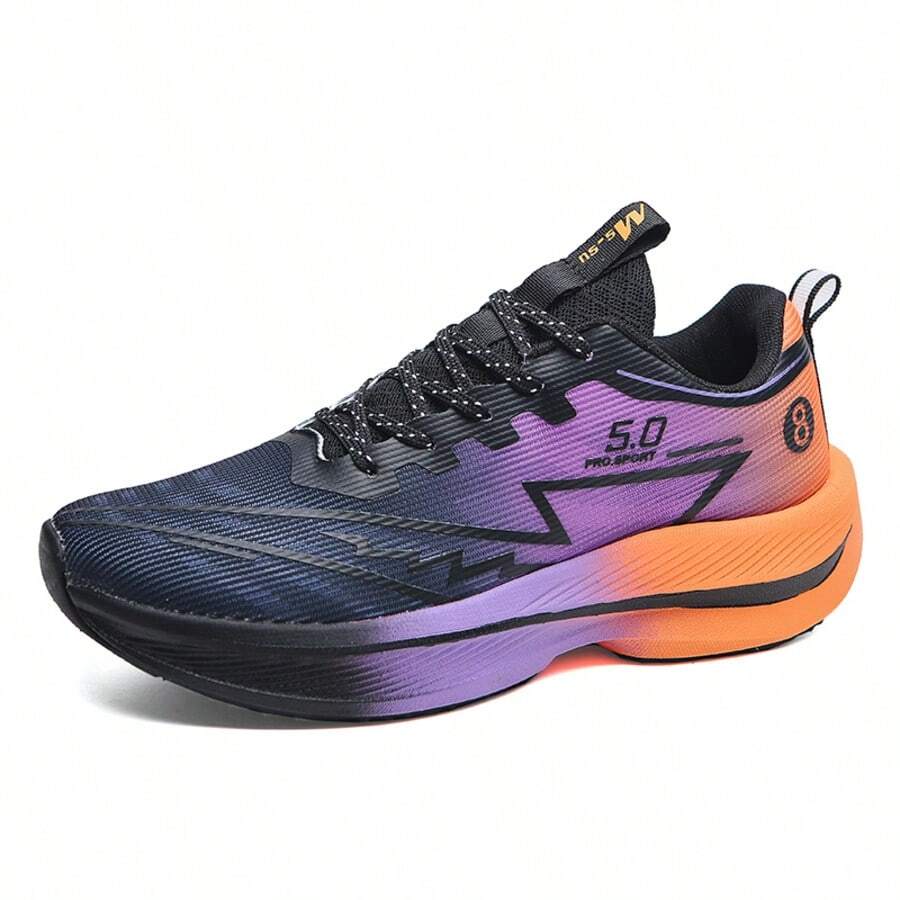 Men's Ombre Thick Sole Breathable Running Shoes For Summer - Night - View 1