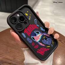 Miniso Disney Lilo & Stitch Phone Case, "Tongue In The Nose For Me!" Slogan With Playful Stitch Design For IPhone 17/17 Pro/17 Pro Max/17 Air/16/15/14/13/12/11/X Series,Iphone 17 Pro Max Case,Iphone 17 Pro Case,Iphone 17 Case,Stocking Stuffers,The Girlfriend,The Chosen,Early Fall Fashion - White - View 2