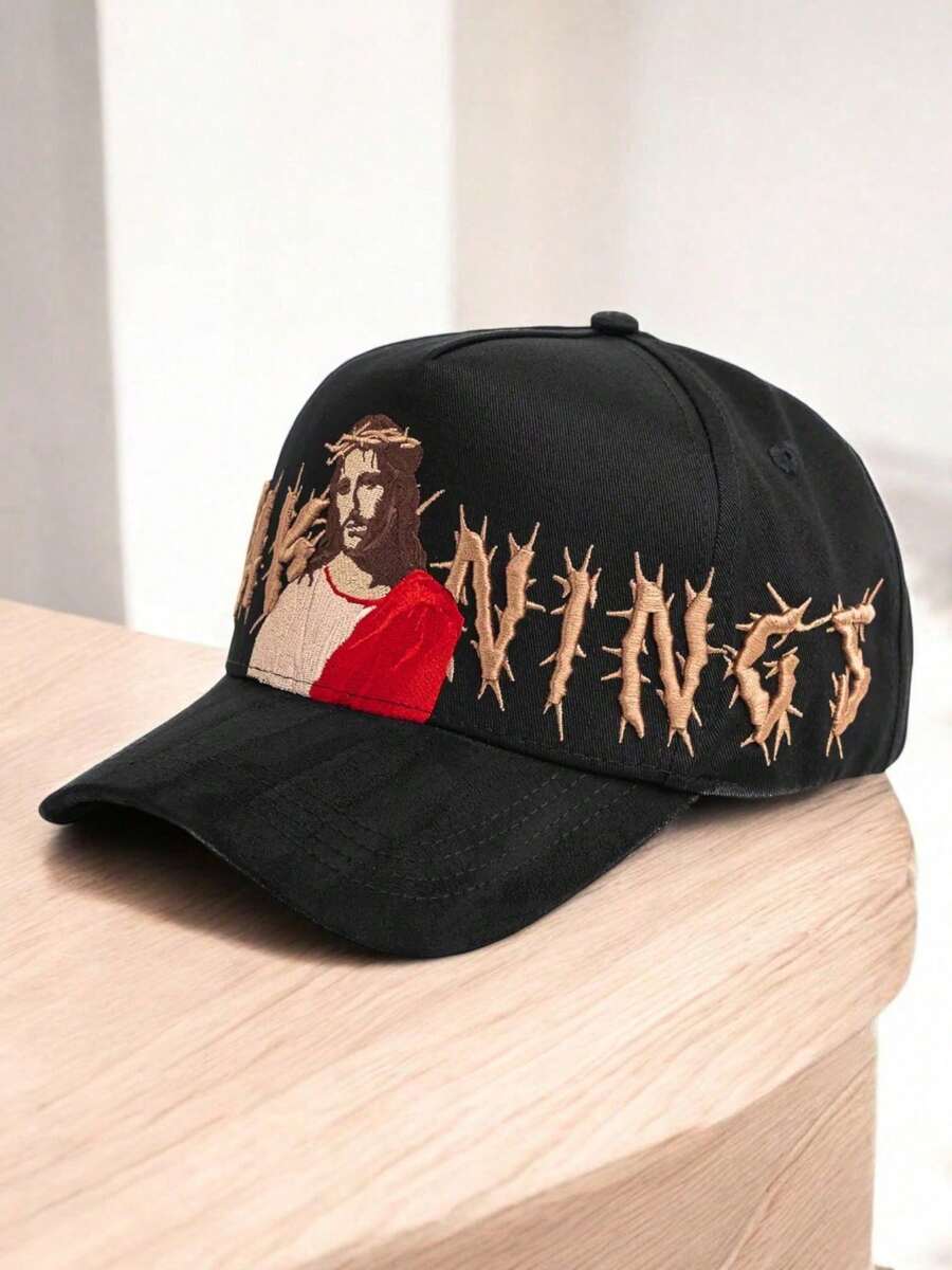 Gorra Curva Ajustable Dandy Hats X Rude Awakening Jesucristo en caja - negro - Ver 1