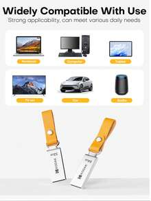 KODAK K122 Mini Metal USB Flash Drives Lanyard For Keys Pen Drive USB2.0 Thumb Drive 32GB 64GB For Car Laptops Destops MacBook - Silver - View 6