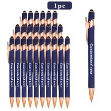 1/5/12/24/36 Pcs Personalized Customized Metal Ballpoint Pens With Stylus Retractable | Custom Engraved Name Date Logo Pens | Smooth Writing Medium Tip Soft Touch Anti-Slip Grip | For Work Office Business Writing Pens | School Student Teacher Pens | Wedding Couple Personalized Pens | Birthday Graduation Gifts | Back-To-School School Supplies Office Essentials | Classroom Dorm Office Conference Use | Mother's Day Gift | Teacher's Day Gift - Màu xanh da trời - Xem 19