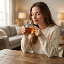 1pc Cute Human-Shaped Tea Infuser, Silicone + Stainless Steel Fine Mesh, Cup Hanging Design, For Loose Leaf Tea & Coffee Filtering - Many - View 5