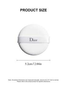 Dior 圆形化妆海绵，白色圆形粉底海绵，柔软的粉底液和粉状化妆品涂抹海绵 - D白黑 - 查看 2