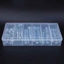 Ancla de tornillo perno cuña Perno ancla Tornillo expansión 42PCS M4~M6 Tornillo de Expansión Kit de Combinación de Anclaje de Cuña para Placa de Yeso Accesorio de Herramienta Manual - A - Ver 3