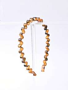 4pcs Fashionable Leopard Dot Transparent Anti-Slip Headbands, Including Wavy Headbands And Home Skincare Headbands, Suitable For Daily Face Washing Or Makeup Use - Multicolor - View 6