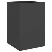 vidaXL Pflanzkübel Schwarz 52x48x75 Cm Stahl - A - Visualizzare 2
