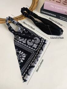 度假波西米亚风腰果图案发带 - 彩色 - 查看 2