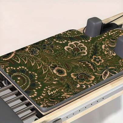 1 件 39*22 英寸瑜伽垫，苔藓绿花卉编织图案，防滑加厚健身垫，家用及专业初学者瑜伽/普拉提运动垫，多种款式可选