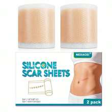 2 piezas de cinta de silicona para cicatrices, láminas de silicona para cicatrices, láminas para todo tipo de piel de 1 cm x 150 cm, rollo de gel para cicatrices de silicona reutilizable, uso profesional - Multicolor - Ver 11