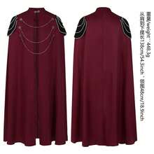 Men Cosplay Clothing - 酒紅色 - 查看 1