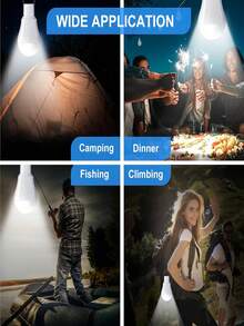 2/4-Piece Indoor/Outdoor Solar Light For Home And Farmhouse Use, Waterproof Outdoor Camping Light, Rechargeable LED Solar Light For Use In Sheds, Emergency Power Outages, And Outdoor Applications. - White Light - View 7