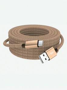 1pc USB To USB-C Data Cable (1 Pack, 3.3/6.6/10 Ft), Type-C Charger And USB-C Charging Cable, Supports 3A Fast Charging, Compatible With Galaxy S25 S24 S23 S22 A56 A55 A36 A35 A16 A15, Moto G, Pixel 9 And More Smartphones - Multicolor - View 29