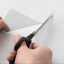 1pc Polyester Window Screen, Modern Gray Bird-Preventing Window Screen For Home - Black - View 3