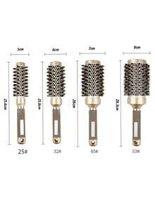 1 lược uốn tóc mạ vàng, lược tạo kiểu chuyên nghiệp cho salon, lược tạo kiểu bằng nhôm gốm chống tĩnh điện, chịu nhiệt, phù hợp với mọi loại tóc, dụng cụ tạo kiểu tóc, sản phẩm chăm sóc tóc và phụ kiện, cần thiết cho salon, làm đẹp và du lịch. - Nhiều màu - Xem 15