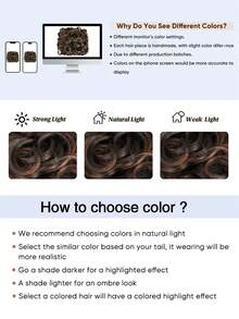 Clip In Ponytail Messy Bun Extensions Scrunchie Updo Synthetic Easy Stretch Hair Buns Hair Piece Wedding Party Halloween Christmas Daily For Women - Multicolor - View 9