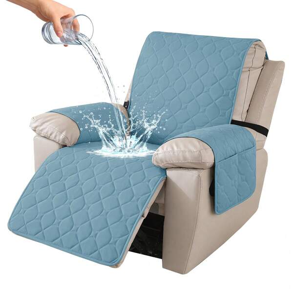 YSTYLE 1-Seater Reclining Relaxing Armchair Cover, 100% Waterproof Armchair Cover, Elasticated Armchair Cover, Reclining Sofa Cover