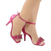 BUTTERFLY HIGH HEEL - Màu Hồng Tươi - Xem 1