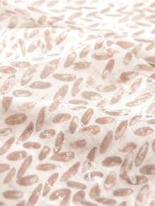 1件装女士时尚优雅羽毛叶子图案轻盈流苏围巾/头巾，适合约会、日常穿着、派对、旅行、度假、外出等场合。 - 彩色 - 查看 6