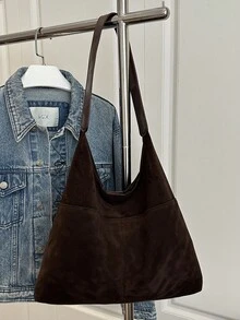 Fashionable Large Capacity Shoulder Bag For Women, Design Tote Bag - Coffee - View 5