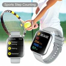 NcmRyu SmartWatch 新款熱銷智慧手錶：中性矽膠錶帶智慧手錶，具備通話/接聽、計步、卡路里計算、多種運動模式、遠端拍照、音樂控制、鬧鐘提醒與訊息通知功能。此款為 180mAh 鋰電池多功能運動智慧手錶。 - 彩色 - 查看 7