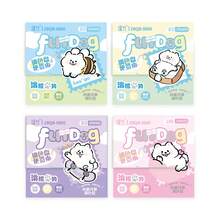 4pcs/Set High Quality Expandable Sticky Notes, Tear-Resistant, Reusable, Strong Adhesive, Suitable For Students, Exam Preparation - Multicolor - View 1