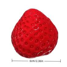 1/5个装大号草莓挤压玩具，慢回弹设计，有助于缓解压力、提高注意力，适合作为生日礼物、派对礼品、节日礼物、圣诞礼物、恶作剧游戏 - 彩色 - 查看 7