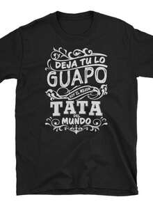 Mia De Hombre Mejor Tata Del Mundo Para Dia Del Padre Short-Sve Uni T-. - Black - View 1