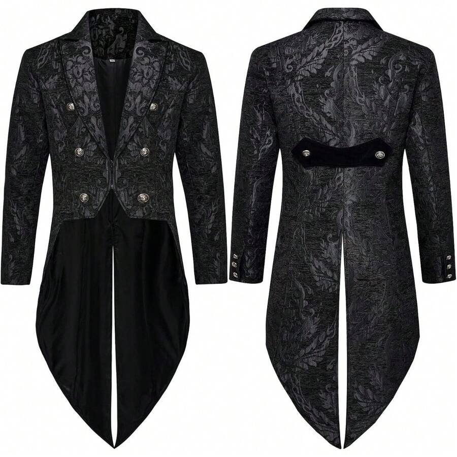 Men Cosplay Clothing - Black - View 1