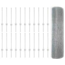 vidaXL Zaun Mit Pfosten Silber 0,6 X 50 M Stahl - A - Visualizzare 5