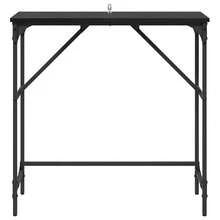 vidaXL Konsolentisch Schwarz Eichen-Optik 75 X 32 X 75 Cm - Black - View 5