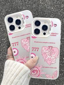 1 pieza Funda de teléfono a prueba de golpes de color negro mate con diseño de arte lineal minimalista, patrón creativo, protección de cámara compatible con iPhone / Galaxy / OPPO / Vivo / Redmi / Infinix / Honor - Multicolor - Ver 3