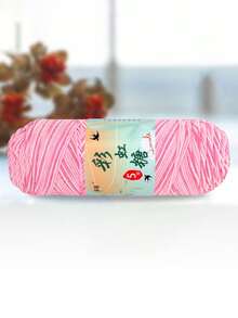 4 Balls 5-Ply Tie Dye Milk Cotton Handmade DIY Crochet Slippers, Scarf Yarn, Medium Thickness, Suitable For All Seasons - U - View 9