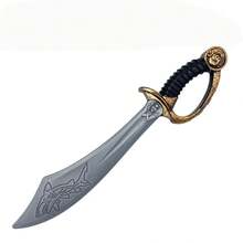 1把亚克力海盗刀，万圣节武器道具恐怖塑料剑海盗刀 - 彩色 - 查看 7