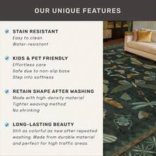 1PC Butterfly Dragonfly Leaf Pattern Design Christmas Rug 5x7 Washable Area Rugs For Living Room Bedroom, Velvet Material Low-Pile Carpet Suitable For Indoor Outdoor High Traffic Areas,  Exquisite Floral Pattern , Home Decor Gift, Holiday Print Mat - 1PC - Xem 10