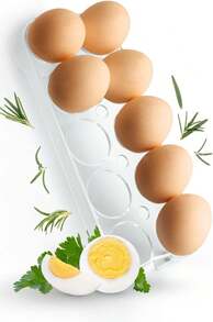 Universal Egg Holder For 10 Eggs, Dimensions (H X W X D): 2.5 Cm X 23.5 Cm X 9.5 Cm - Trong sáng - Xem 1