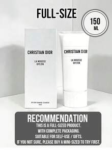 Sữa rửa mặt tạo bọt Dior La Mousse OFF/ON, 150g cỡ lớn/30g cỡ vừa/5g cỡ nhỏ, làm sạch sâu, dịu nhẹ, không gây khô da, phù hợp với nhiều loại da, kết cấu mềm mại, hương thơm tươi mát, bọt trắng mịn, lý tưởng cho học sinh, nhân viên văn phòng đi làm hàng ngày, sử dụng tại nhà, khi đi du lịch và làm quà tặng cho bạn bè, mang đến trải nghiệm chăm sóc da cao cấp như ở spa ngay tại nhà. - Sữa rửa mặt hoa súng - Xem 5