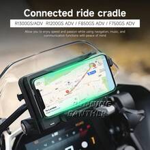 FOX WOLF 1 Black Wireless Charging Phone Holder 15WCNC+ABS Plastic Suitable For BMW R1200 R1250 R1300 F750 F700 F850 F800 GS ADV - A - View 11
